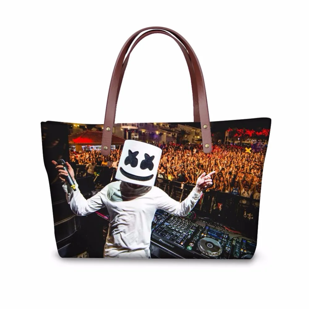 

Noisydesigns women handbag Marshmello cute print cross body bag for ladies luxury famous brand 2018 bolsa mujer personalized