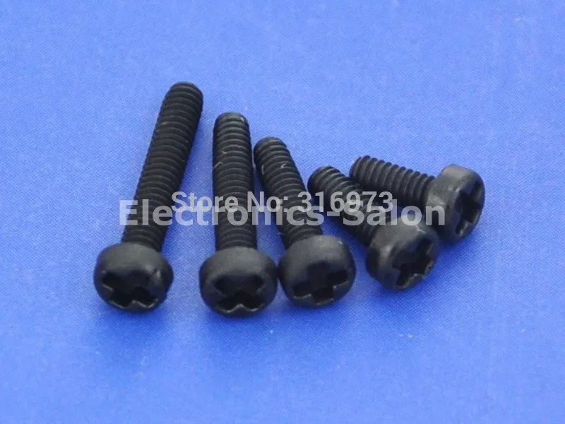 (10 шт./лот) винт с панорамной головкой Phillips черного нейлона размером 4 мм.|screw screw|black