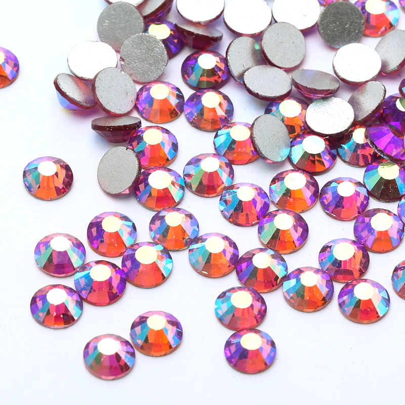 

All Sizes 3D Nail Art Rhinestones Rose AB Flatback Non Hot Fix Rhinestone For DIY Nail Art Casual Dress Y3102