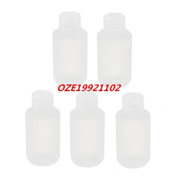 

5pcs 100ml Plastic Round Small Mouth Sealed Reagent Bottle Laboratory Supplies