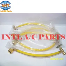 Для фреона заправочный шланг с открывалкой для бутылок и низким давлением быстрого крепления(INTL-XG048