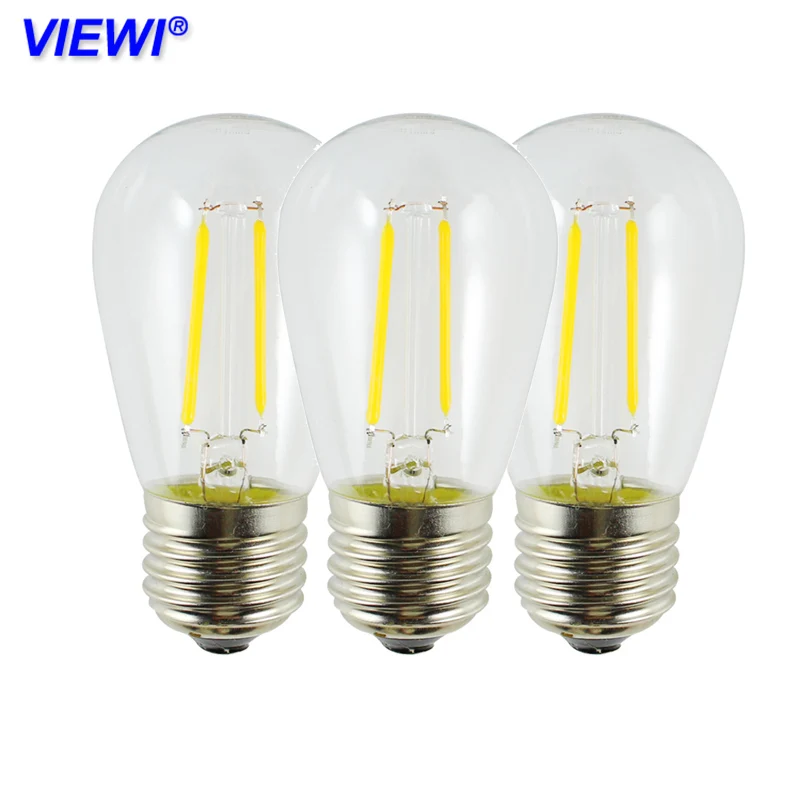 5X lampada led bulb lamp 110v 220v Edison Filament Bulbs 2W dimmer ST45