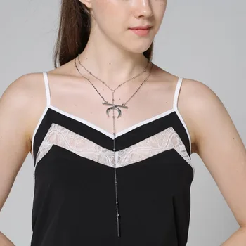 

Vintage Fashion Metal Crescent Moon Choker Necklace Boho Beads Tassel pendant Necklace Charm Wedding Jewelry for Women