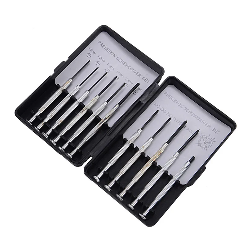 

11pcs Screwdriver Set Watch Clock Slotted Phillips Cross Screw Driver Maintenance Hand DIY Repair Tools Phone Camera Screwdriver