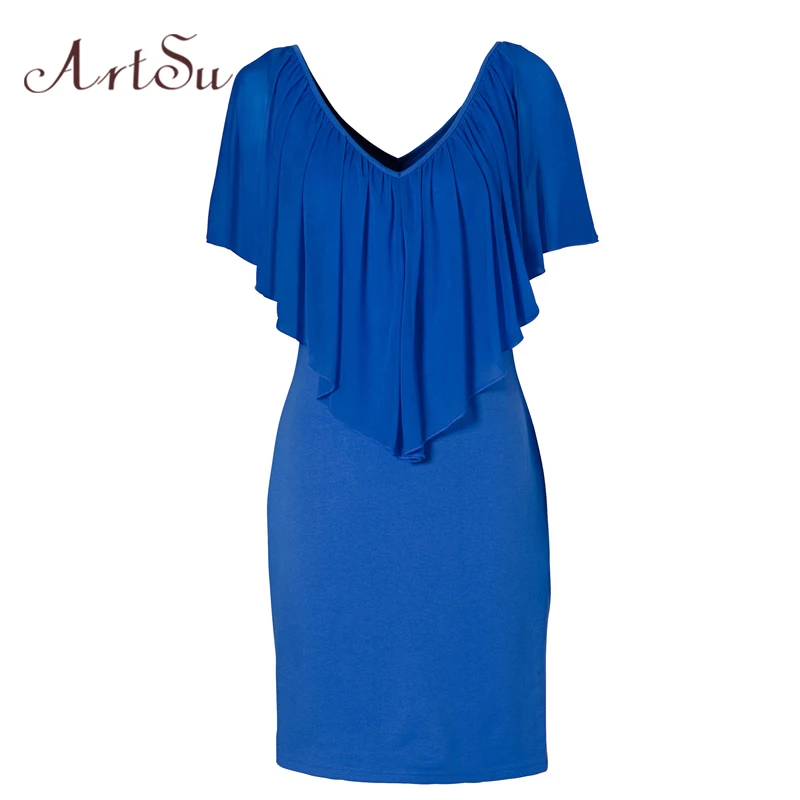 ArtSu font b Summer b font Sexy Club Party font b Dresses b font Women Clothing