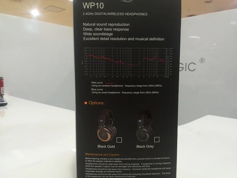 SoundMAGIC WP10 премиум-схема 2,4 ГГц Цифровая беспроводная система наушников с ЦАП Подлинная герметичная в розничной упаковке