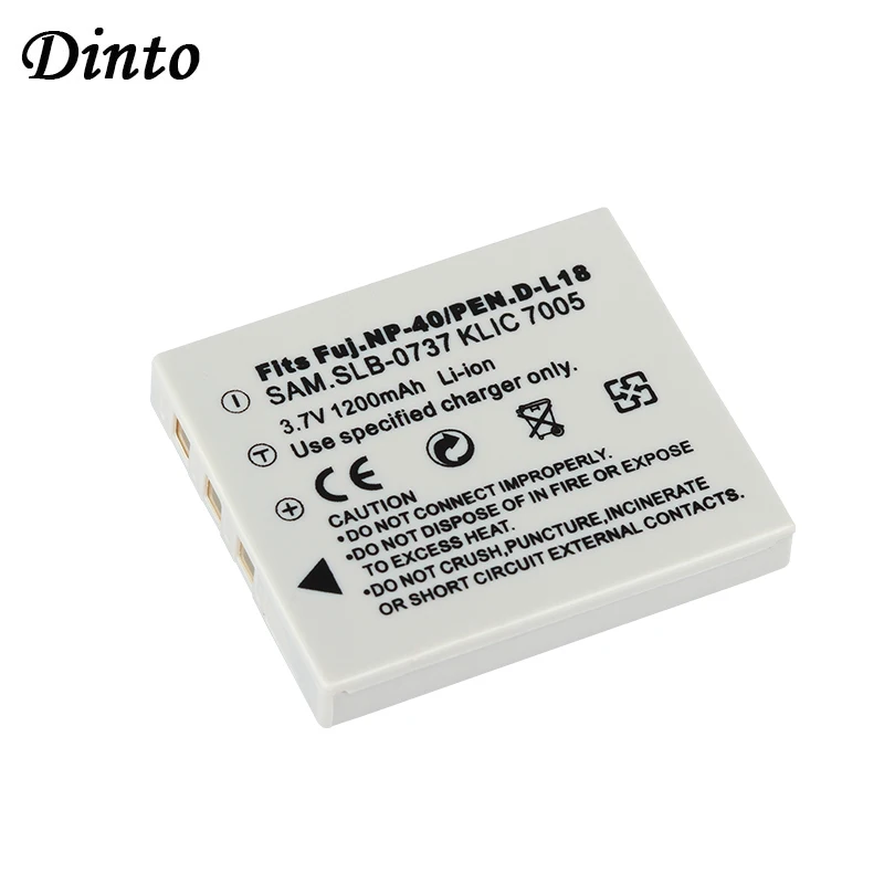 

Dinto 1200mAh Camera Battery for Fujifilm NP-40N NP-40 NP 40 NP40 for BENQ DLI-102 PENTAX D-LI8 D-Li85 SLB-0737 KODAK KLIC-7005