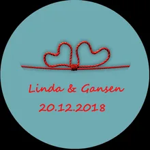 100 шт. пользовательские Стикеры и индивидуальный логотип свадьбы Стикеры s ваш собственный дизайн Стикеры s персонализированные Стикеры s Boda