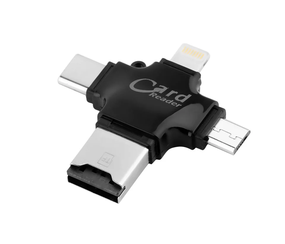 Тип C и Micro USB и USB OTG кардридер Универсальный OTG TF/SD для iPhone iPad MacBook Android компьютер расширители