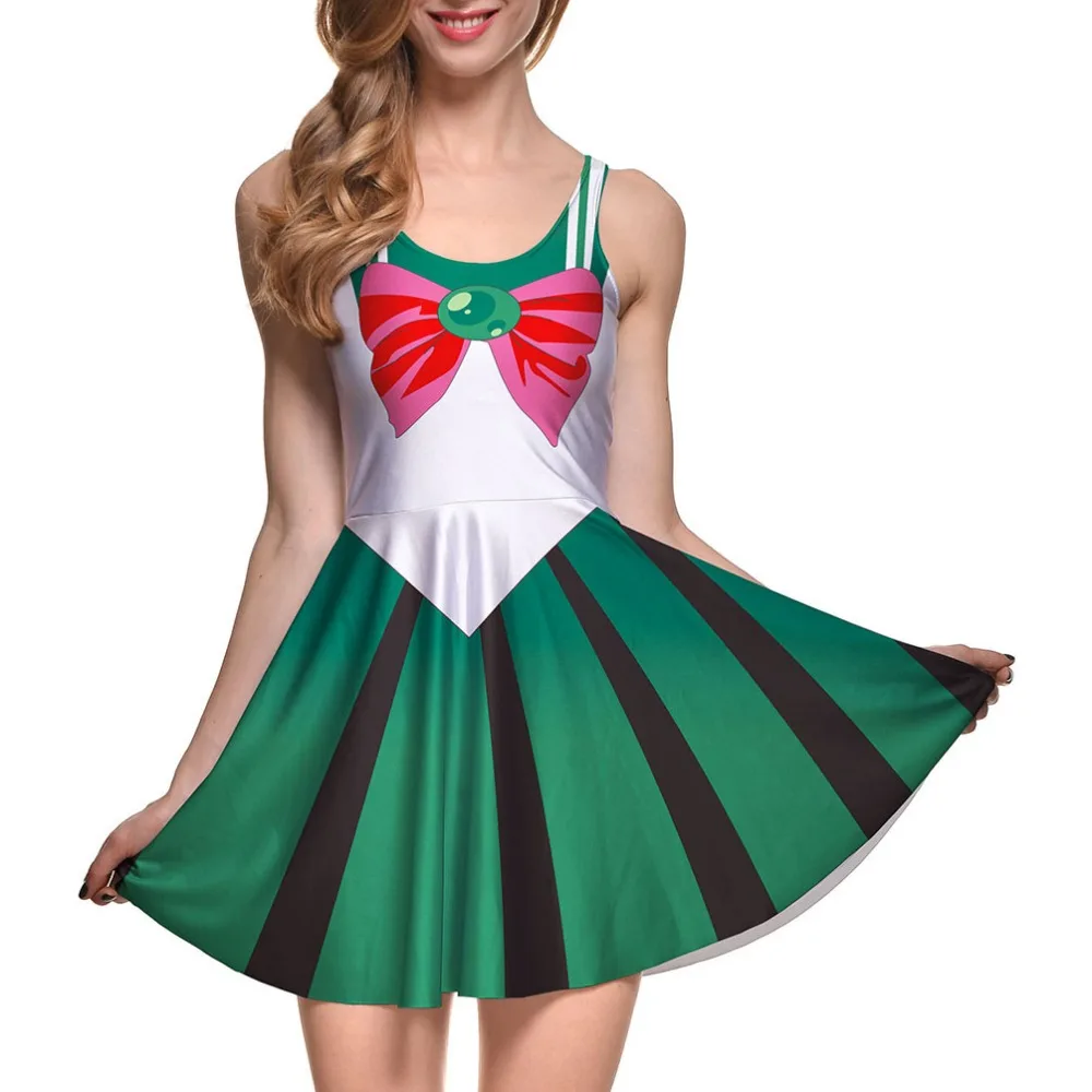 Аниме Сейлор Мун платья Косплей костюмы европейский и американский Хэллоуин Сейлор Мун косплей аниме костюм зонтик юбка