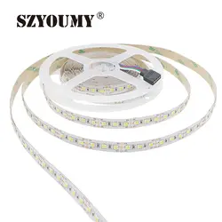 Szyoumy SMD 3014 IP20 216 светодиодов/m Водонепроницаемый двойная белая Температура регулируемая светодиодная лента света, гибкая лампа освещения 50