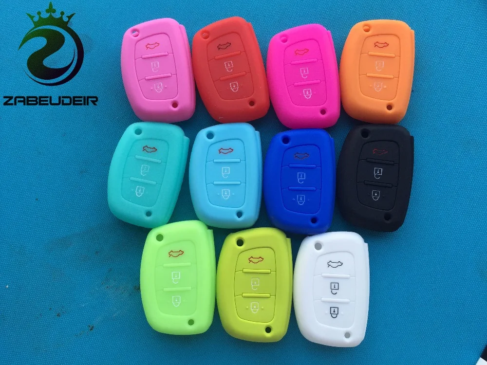 

NEW 3 BUTTON SMART SILICONE KEY CASE COVER FOR HYUNDAI TUCSON IX35 SOLARIS i25 i30 MISTRA ACCENT REMOTE FLIP SHELL BLANK