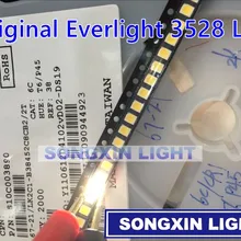 2000 шт. EVERLIGHT 3528 1210 SMD светодиодный белый золотой провод/медный кронштейн поверхностного монтажа smd 3528 светодиодный Диод освещение PLCC-2 чистый белый