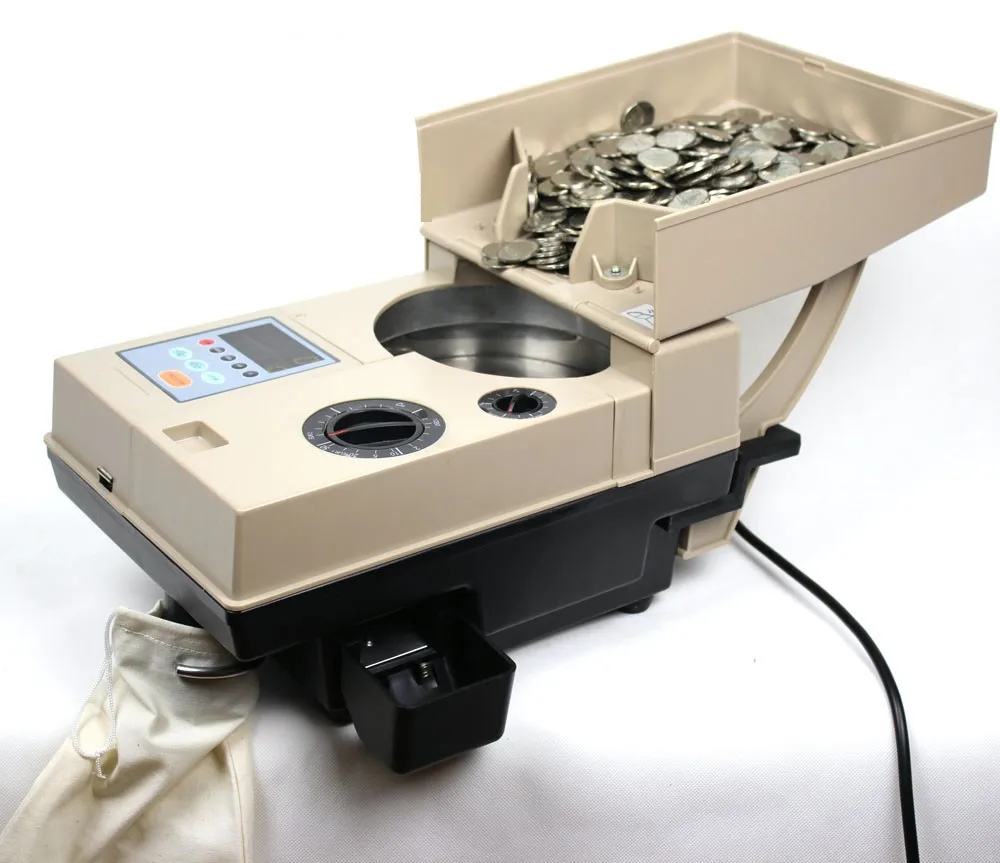 Automatic coin sorter Coin counter Counting machine Currency banknote
