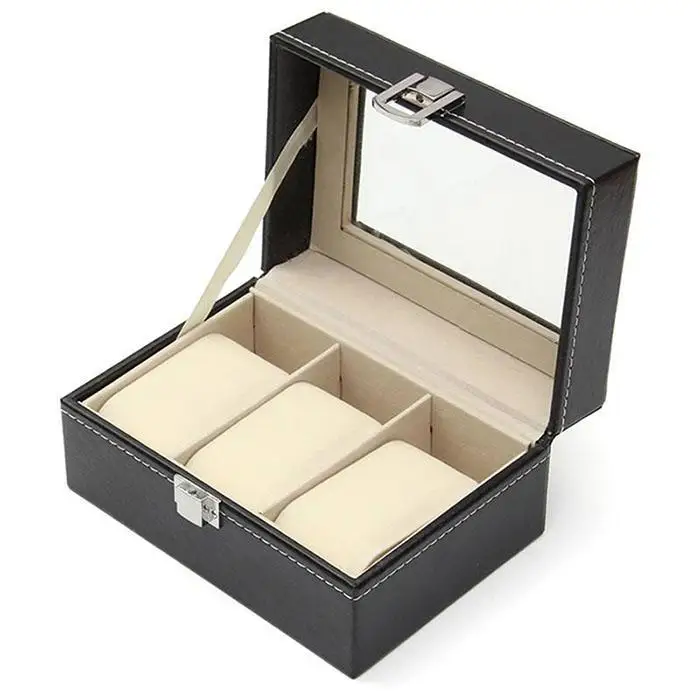 FANALA 3/сетка коробка для часов Boite Часы Montre коробки металлическая пряжка из искусственной кожи держатель для часов Высокое качество ювелирные изделия Подарочная коробка Caja Reloj