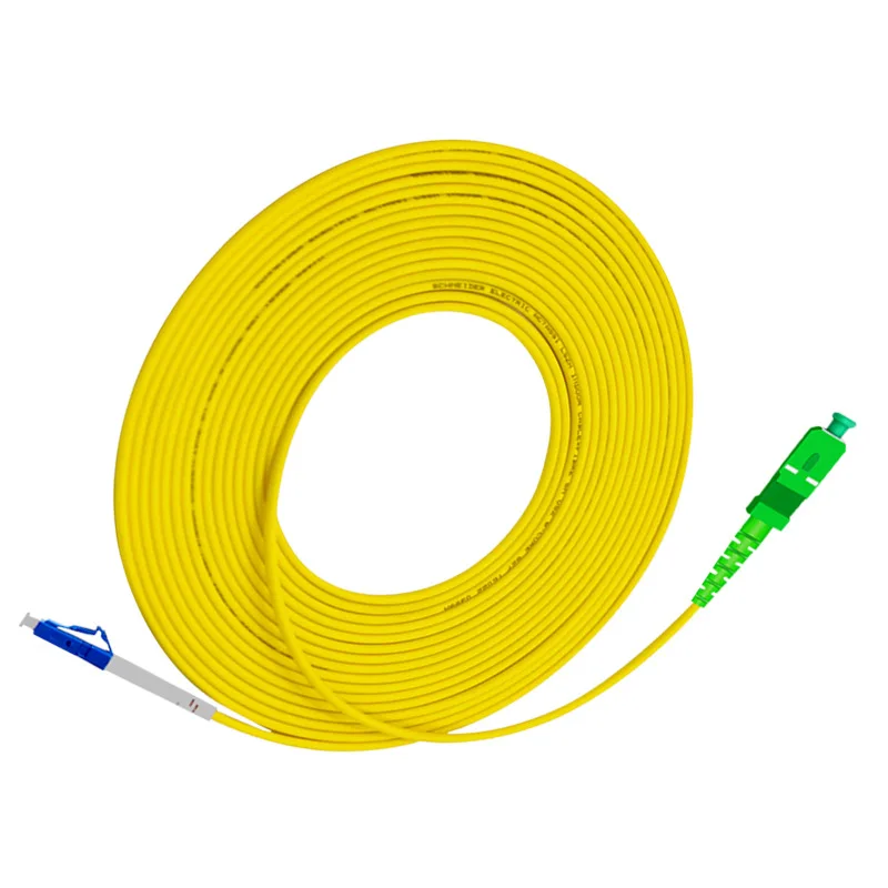 

Fiber Optic Patchcord LC UPC to SC APC 2M G657A Fiber Patch Cable PVC SM Jumper Cable Ftth Fiber Optic Simplex 2.0mm PVC Cable