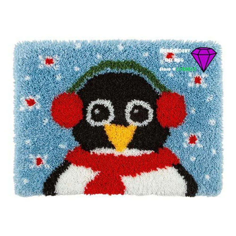 

diy carpets and rugs Needlework Kit handmade mats carpet Rug patchwork carpet Embroidery Set shaggy rug kids room carpet 52*38cm