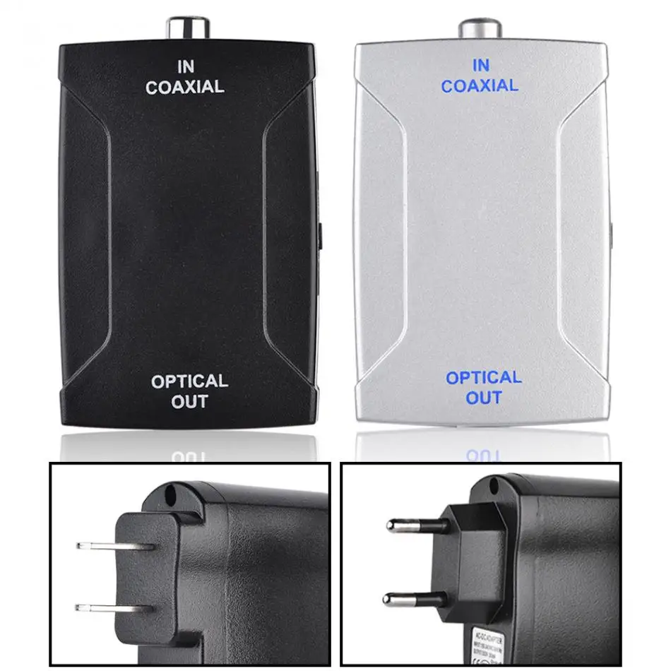 

Coax Coaxial to Optical Digital Audio Converter 96kHz HD Sampling Converter Adapter for Home Theater & DTS