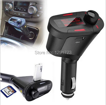 

2018 Remote Control Red Light LCD Car MP3 Player Wireless FM Transmitter Modulator With Support USB+ SD+MMC+Fuse+Car Audio