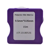 15 метров полиэфирная пленка Матричные полосы 9,5 мм ширина 0,05 мм толщина Матричные полоски рулон Стоматологическая матрица Стоматологический материал