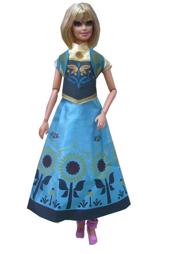 5 наборов = одежда Штаны или Белоснежка принц Анна Эльза Русалочка, Золушка комплект с платьем для куклы Барби