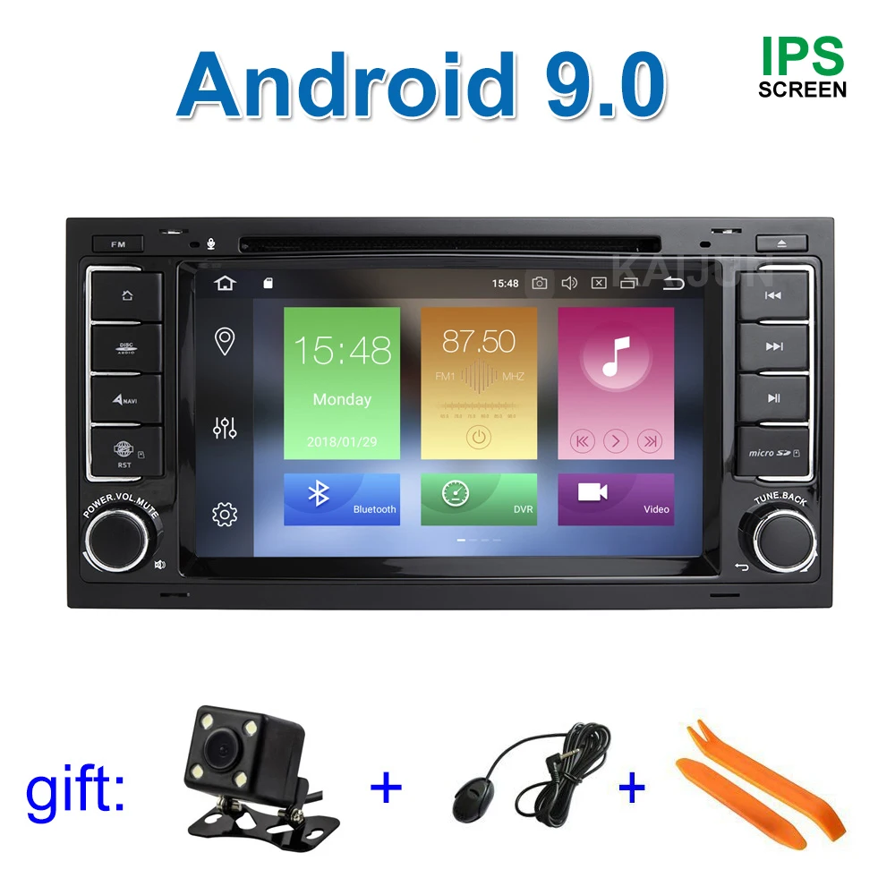 

64G ROM Android 9 Car DVD Stereo Radio for VW T5 Transporter Multivan Touareg with WiFi BT GPS Navigation