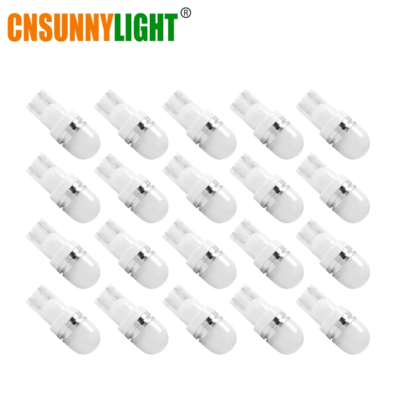 CNSUNNYLIGHT 20 шт Высокое качество T10 W5W светодиодный Боковая Ширина номерного знака Лампа поворота зазор сигнала лампы стоп сигнала ствол для чтения