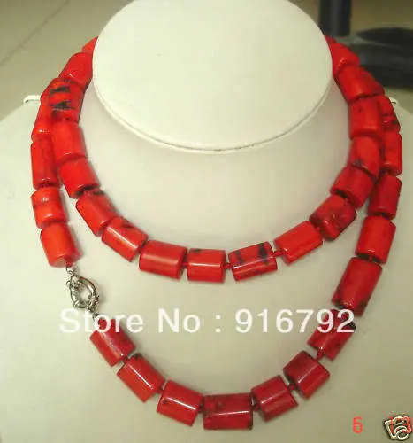 

free shipping >>>>>A3003 Jewelry Tibetan Red Coral Necklace 32