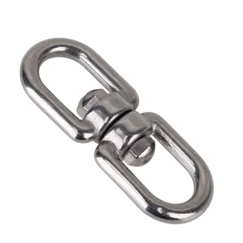 

Durable M4 Stainless Steel 304 Marine Mooring Swivel With Eye to Eye For Pet Ring Dog Chain