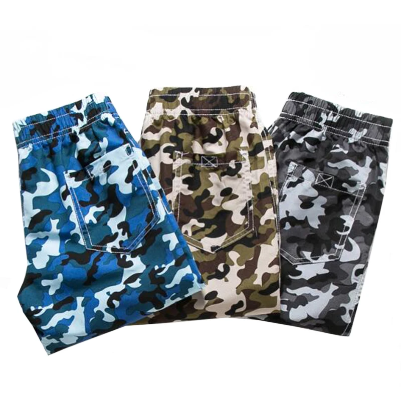 Kids Camouflage Shorts For Boys 7-16Yrs Military Style Casual Summer Beach Elastic Waist boys shorts kids denim shorts