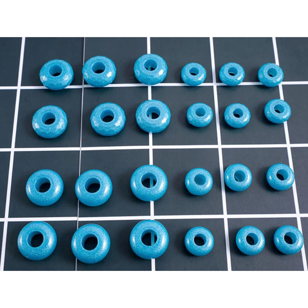 4 Sets Resin Casting Molds, Silicone Resin Jewelry Mold Making Large Hole European Spacer Beads DIY Mold - 2 Styles & Sizes