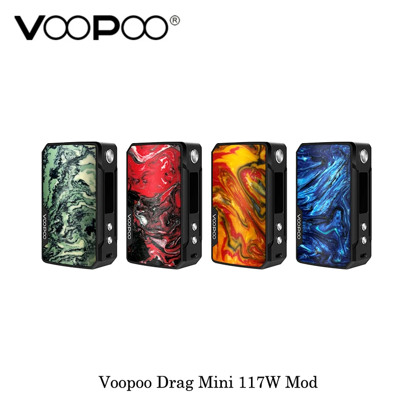 В наличии электронные сигареты Voopoo Drag Mini 117 Вт TC Box Mod 4400 мАч встроенный аккумулятор Vape испаритель VS Voopoo Drag 2 Mod Box