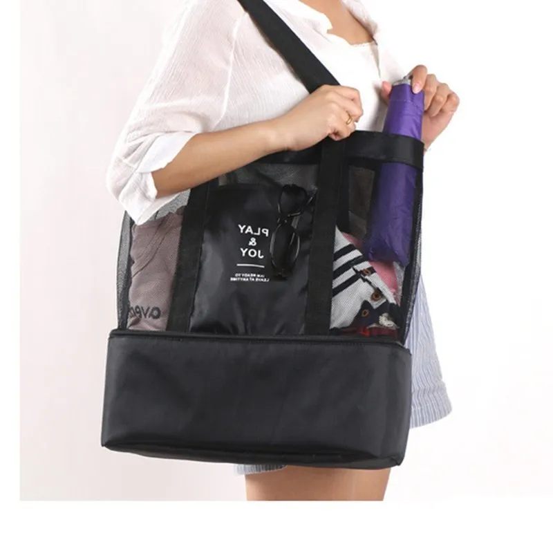 

Women Swimming Bag Rucksack Handbags Dry Wet Shoulder Bag Multifunctional Beach Pool Pouch Mesh Bag for Picnic Swimming Travel