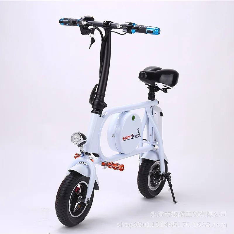 Best 2017 High Quality 10 inch 4 Color Mini Electric Folding Instead Of Walking Bicycle Intelligent Electric Bicycle 3