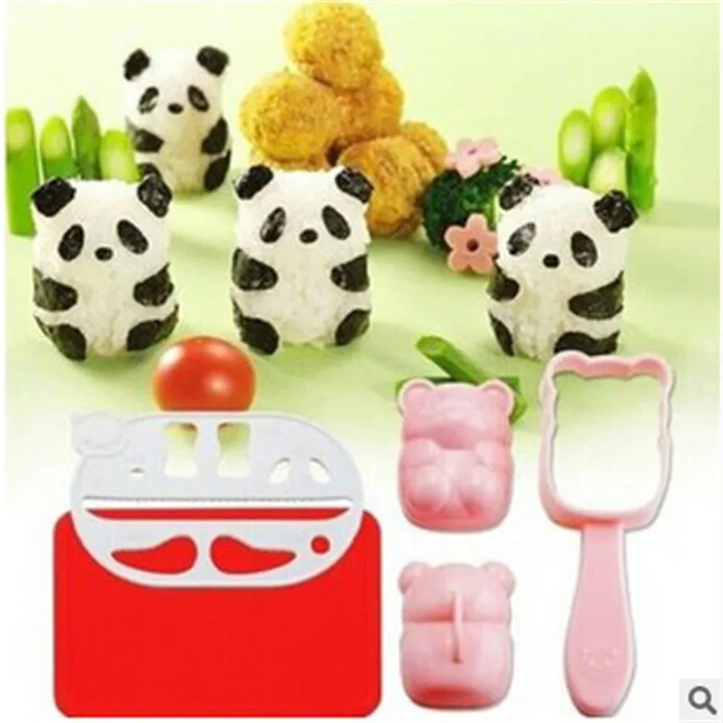 

1Set 3D Cartoon Sushi Maker Rice Roll Mold Kitchen Accessories Kitchen DIY Children Rice Ball Bento Mould Tool New Arrive
