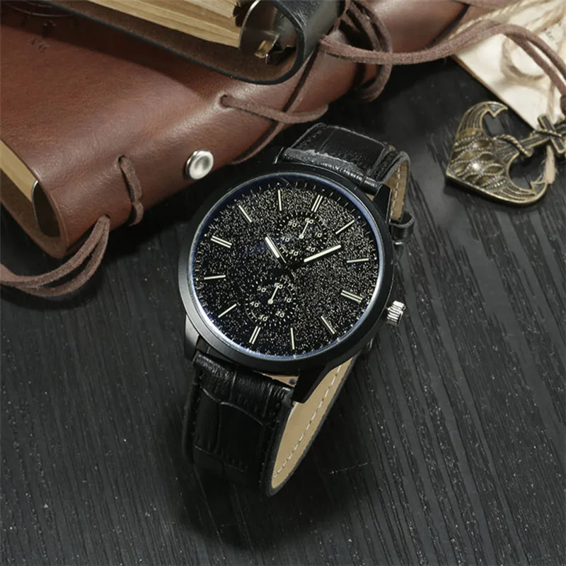 

Retro Men Sports Luxury Leather Quartz Watches Male Business Casual Wristwatch