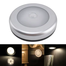 Движения PIR Сенсор под кабинет свет Авто Смарт ночник лампа лампада светодиодные лампы для дома Спальня шкаф Кухня освещение для гардероба