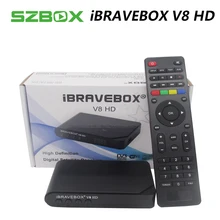 iBRAVEBOX V8 HD DVB-S/S2 Satellite TV Receiver Decoder 1080PFull HD support Clines Italy Spain Arabic CCCam via USB Wifi antenna