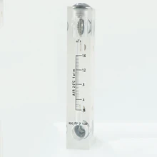 0,16-1,6 м3/ч 1/" с британской конической трубной наружной резьбой панель ПММА тип газа Поплавковый расходомер воздуха ротаметр расходомер без клапана управления