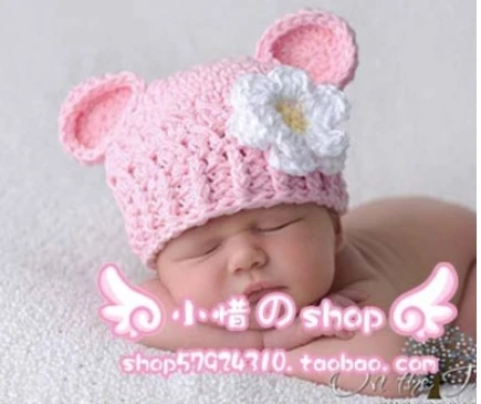 baby girl crochet hats with flowers free patterns