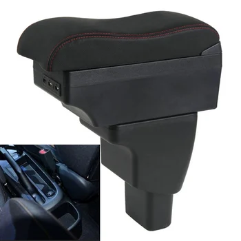

For I10 Hb20s armrest box central Store content Storage box with cup holder USB interface phone holder