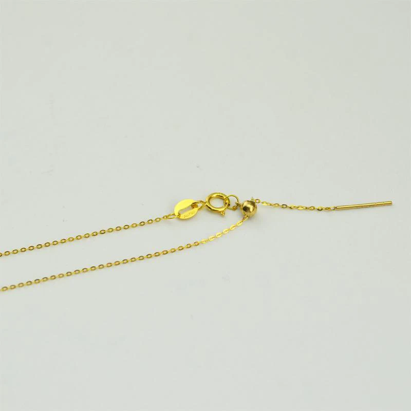 Sinya 18k Classical AU750 Gold Universal Chain 0.8gram Pure Gold Adjustable Chain DIY necklace accessrioes best Gift For Women (8)