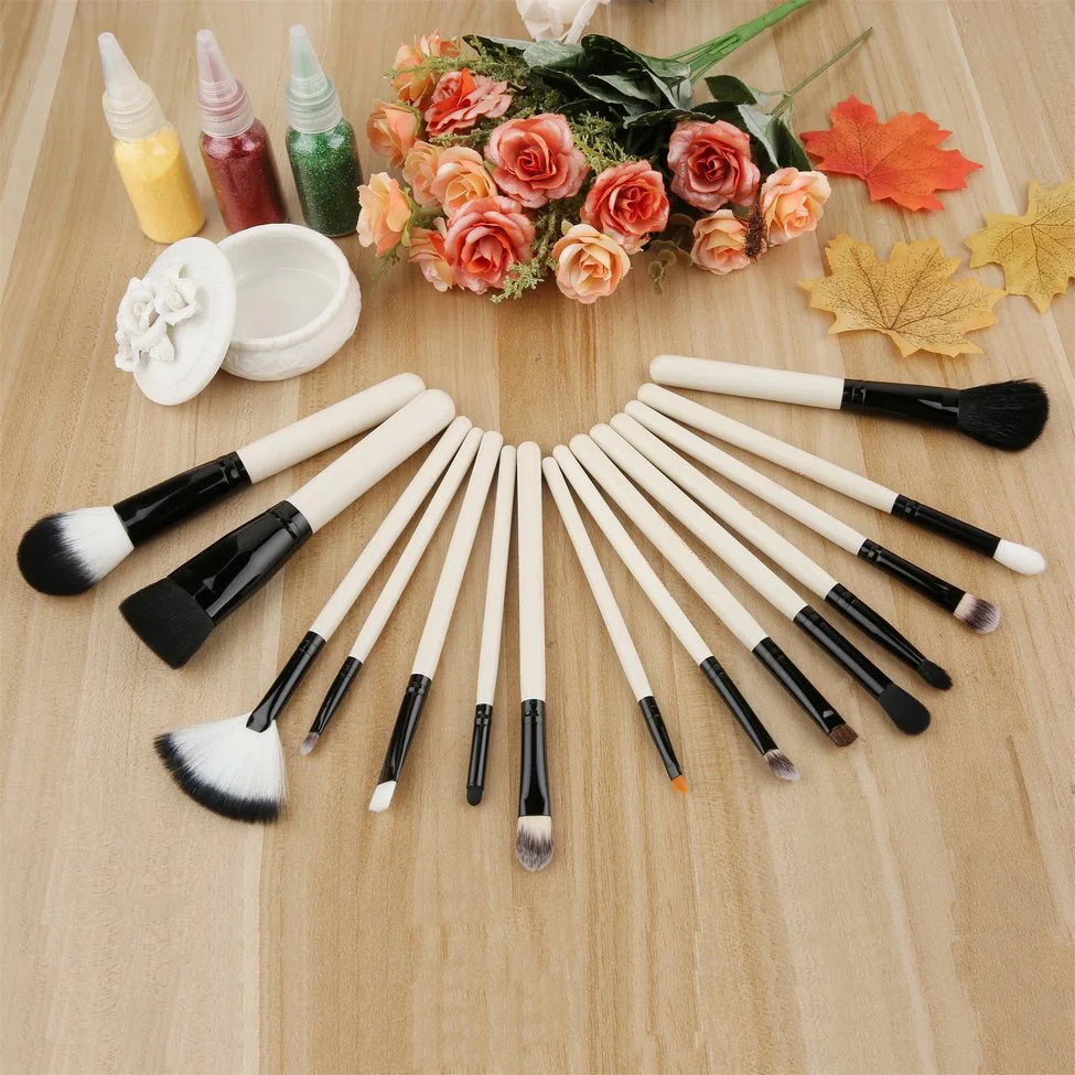 

Professional Makeup Brushes Set Make up Brush Tools kit Foundation Powder natural-synthetic hair