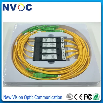 

8Pcs/Lot,1*2 FBT Fiber Optic Coupler,Equal Ratio(50:50)Single Mode,SW(Single Window),1550nm,2.0mm,1M,ABS:90*20*10,SC/APC