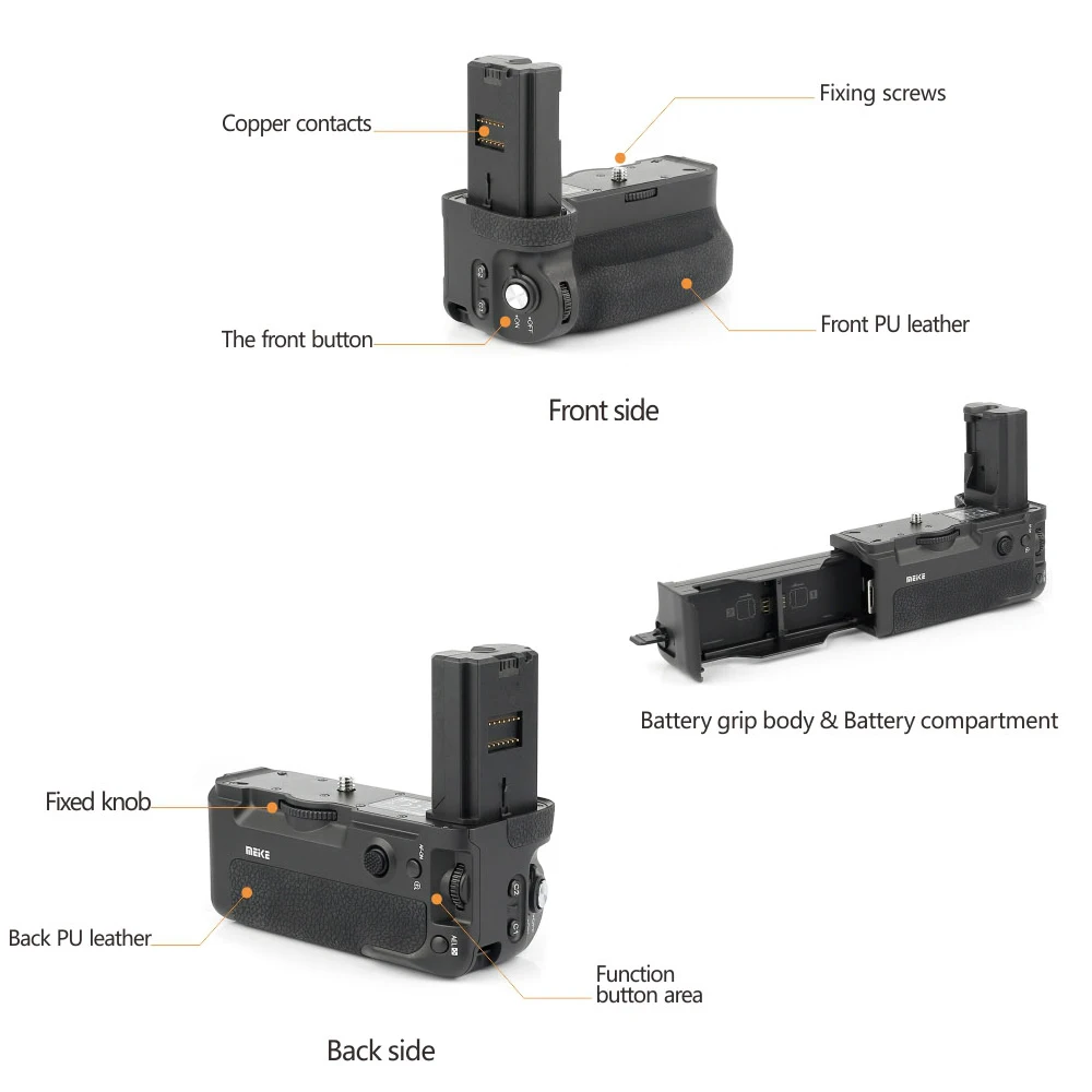 Mcoplus-Meike-MK-A9-Pro-Battery-Grip-Verticale-con-2-4-GHz-Controller-Remoto-per-Sony