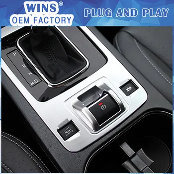 

Car-styling Gear Panel Handbrake Stick Covers Decoration For Subaru outback 2015-2017 gear Holder cover trim car Accessories