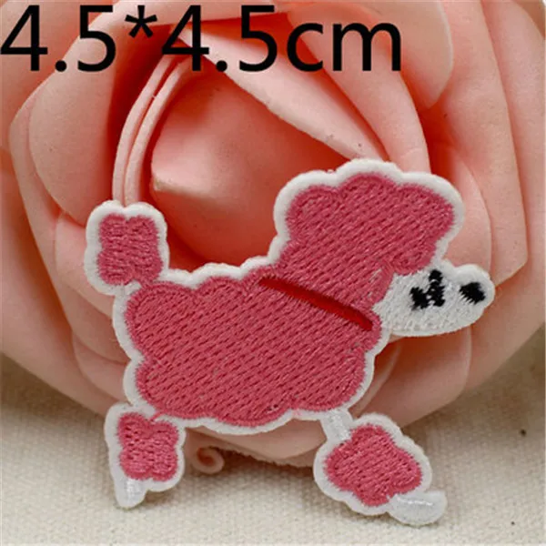 Cute Animals Iron on Cloth Patches 3pcs - Bichon Frise 2.4