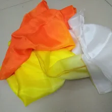 Шелк дешевая шелковая вуаль для танца живота для женщин и детей градиентный цвет 200 см 250 см 270 см Большой размер