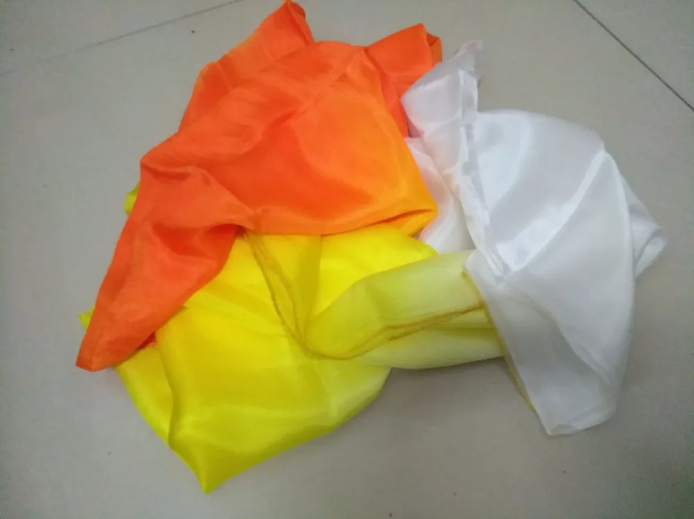 

Hot Sell 100% Silk Cheap Belly Dance Silk Veil For Women Children Gradient Color 200cm 250cm 270cm Big Size Free Shipping