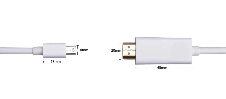 1,8 м 6 футов Thunderbolt display port Mini display port MINI DP к HDMI Мужской адаптер конвертер кабель для Apple Mac для Air Pro